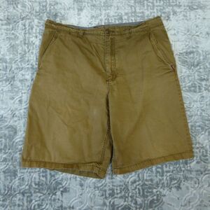 Vans Shorts Mens 34 Brown Chino Straight Leg Skater Adult Casual 11" Inseam